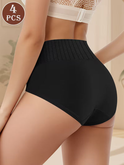 Paquete de 4 Fajas de soporte lumbar de talle alto.