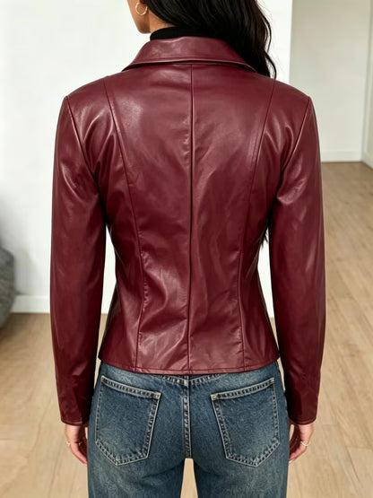 Chaqueta de PU Premium Talla L, M, XL, varios colores.
