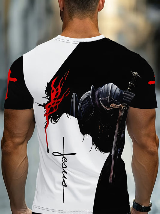 Camiseta gráfica estampado significativo