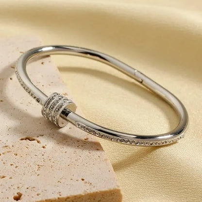 Pulsera abierta de moda en acero inoxidable de alta calidad
