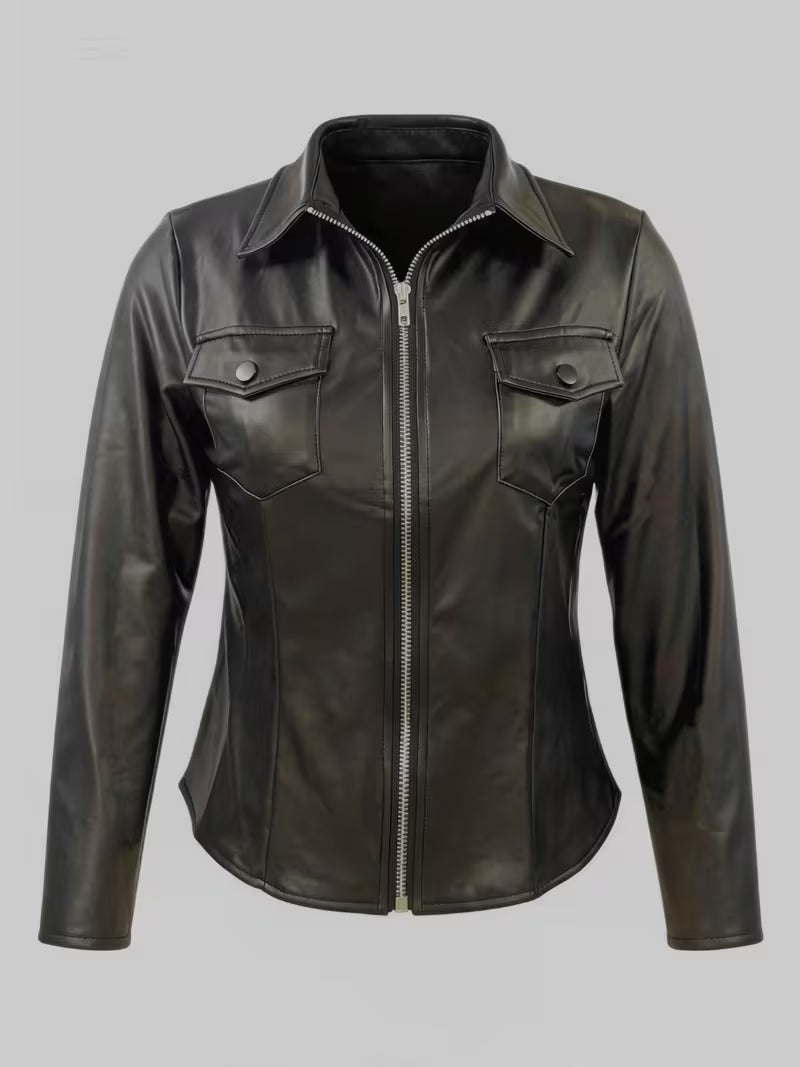 Chaqueta de PU Premium Talla L, M, XL, varios colores.