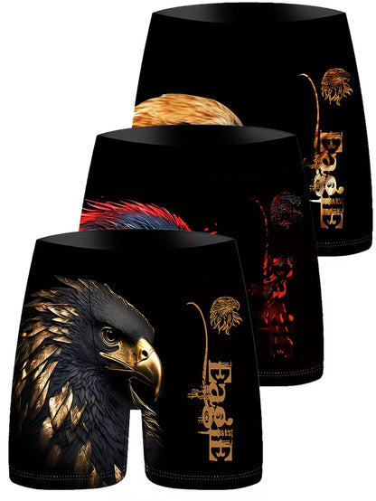 Paquete de 3 Bóxers con Estampado de Águila