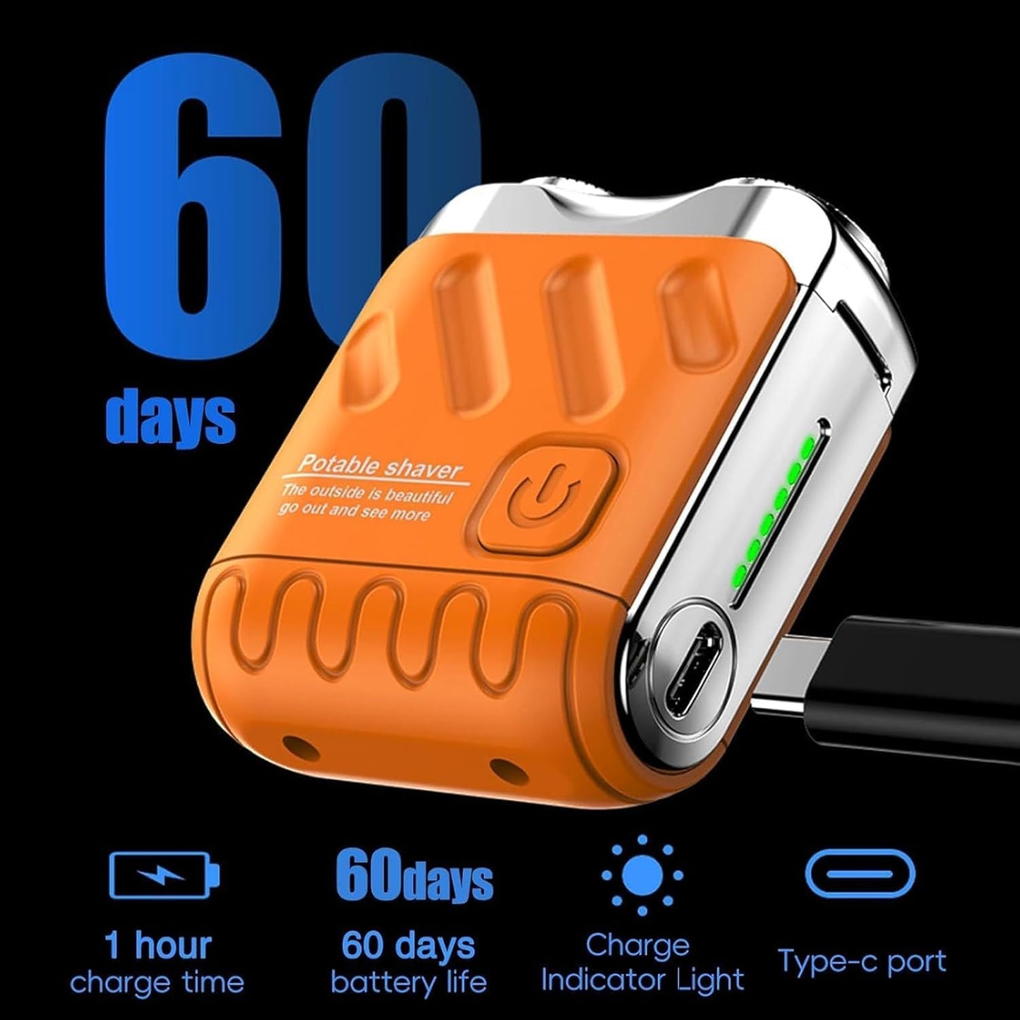Afeitadora Portatil con Power Bank