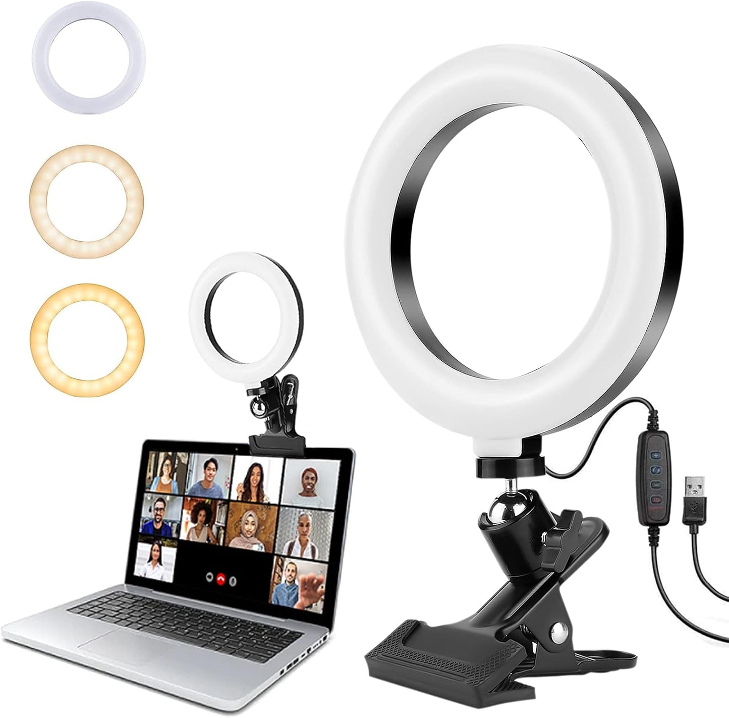Aro de Luz 6''  360° Giratorio USB Ring Light