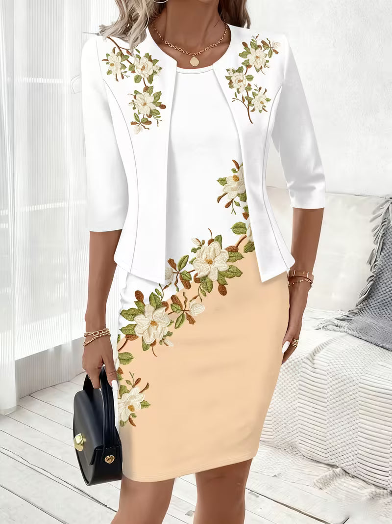 Conjunto de vestido de estilo casual