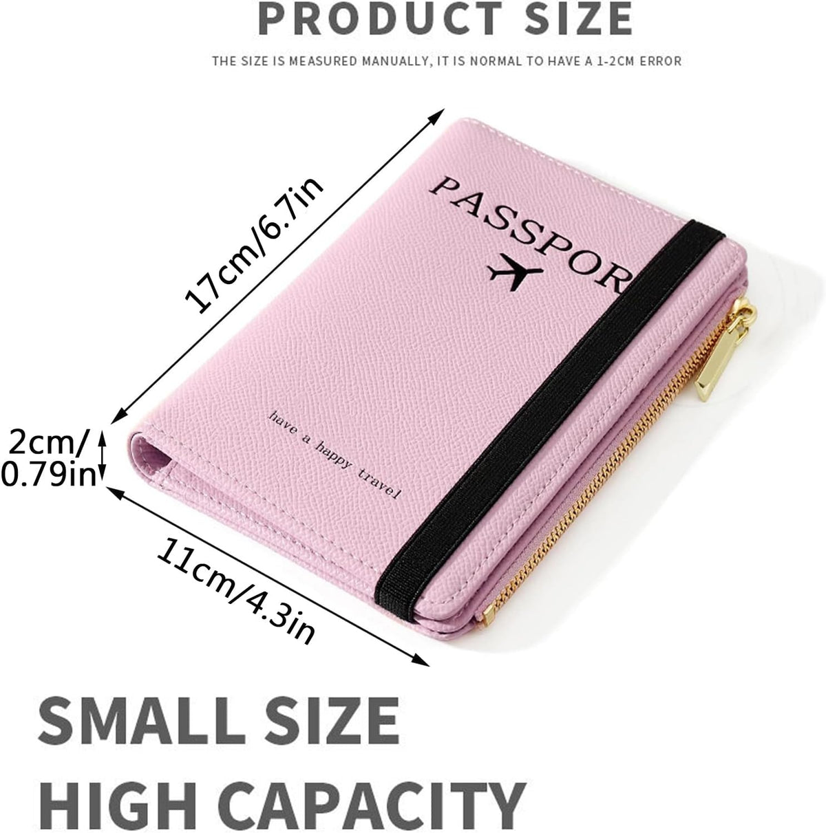PORTA PASAPORTE MODELO C362-1 ROSADO