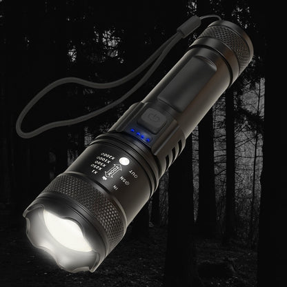 Linterna Recargable USB, Super Bright High Power LED Flashlight