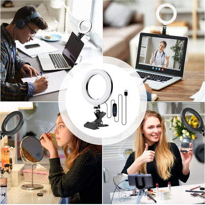 Aro de Luz 6''  360° Giratorio USB Ring Light