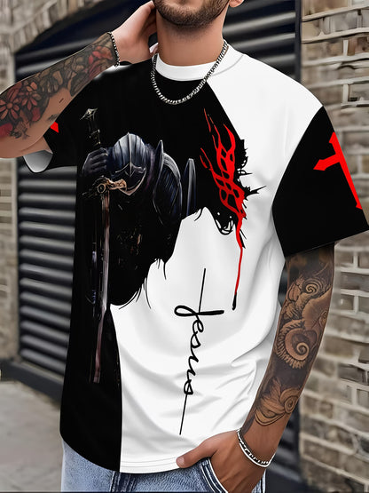 Camiseta gráfica estampado significativo