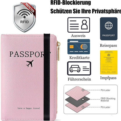 PORTA PASAPORTE MODELO C362-1 ROSADO