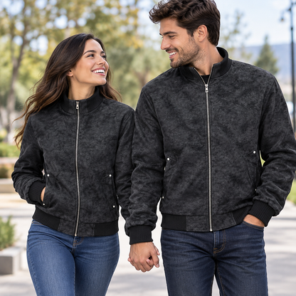 Chaqueta de cuero sintético. Talla XL