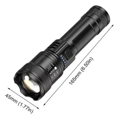 Linterna Recargable USB, Super Bright High Power LED Flashlight