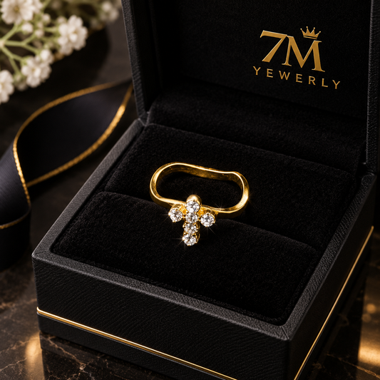 Anillo apilable de moda para mujer; Elegancia y Belleza.