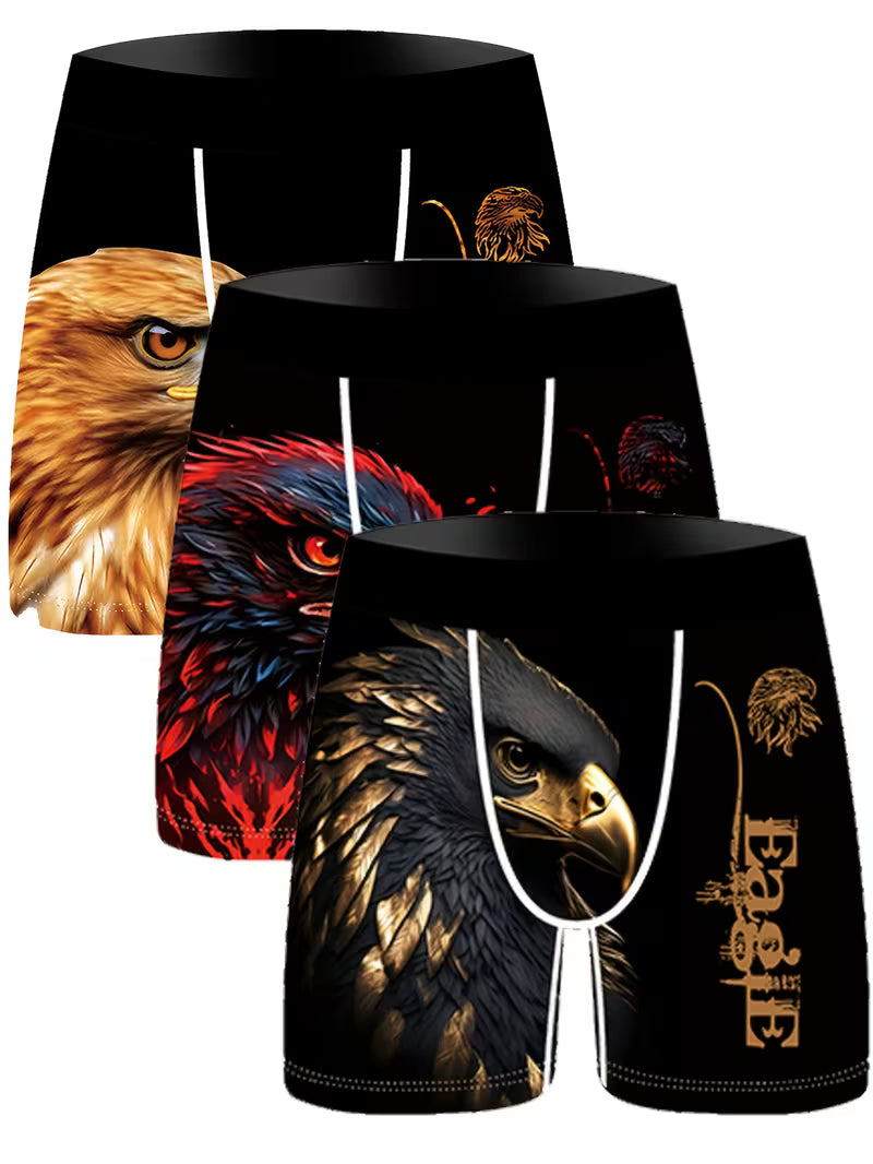 Paquete de 3 Bóxers con Estampado de Águila
