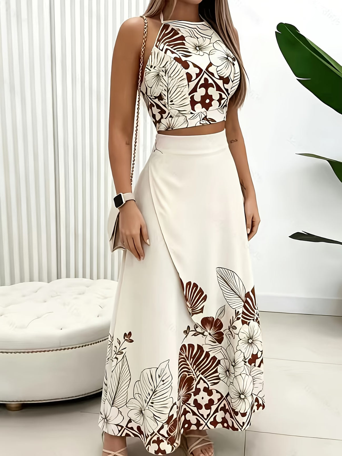 Conjunto De Dos Piezas. Estilo Europeo