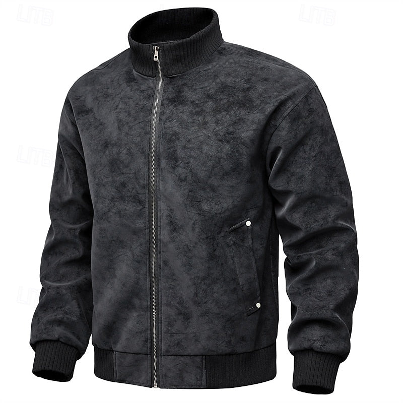 Chaqueta de cuero sintético. Talla XL