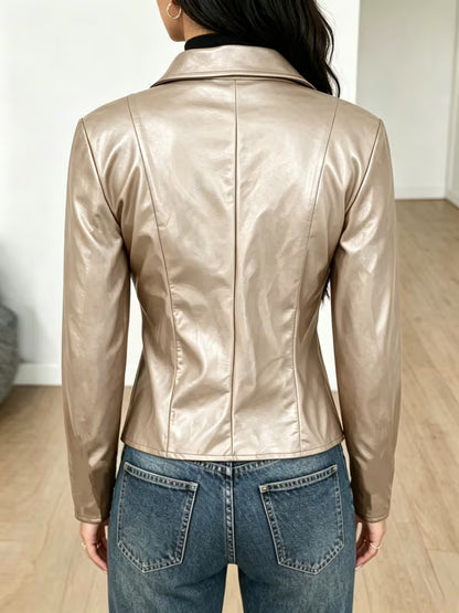 Chaqueta de PU Premium Talla L, M, XL, varios colores.