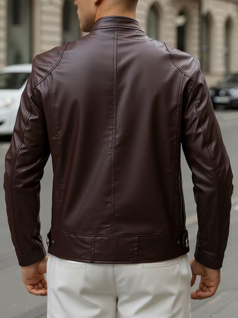 Abrigo para hombre de estilo inglés, color café, Talla XL