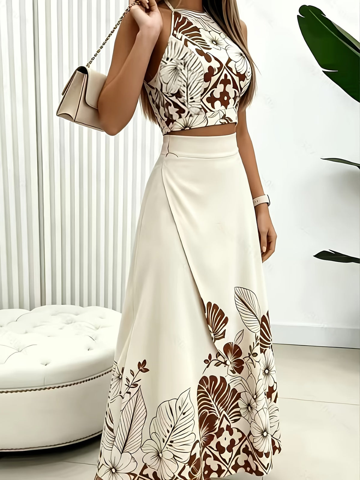 Conjunto De Dos Piezas. Estilo Europeo