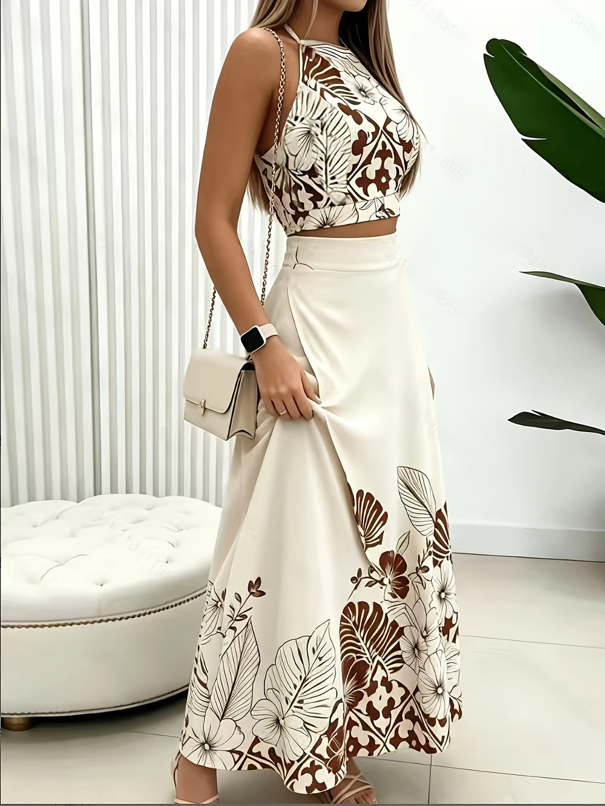 Conjunto De Dos Piezas. Estilo Europeo
