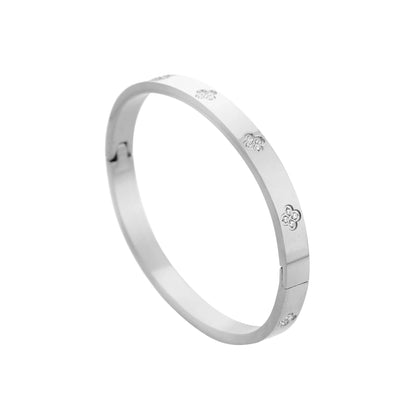Pulsera abierta de moda en acero inoxidable de alta calidad.