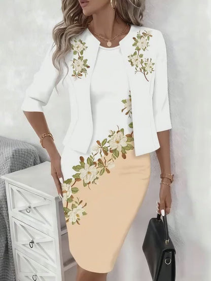 Conjunto de vestido de estilo casual